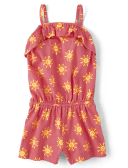 Baby And Toddler Girls Sun Ruffle Romper