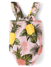 Baby And Toddler Girls Pineapple Flutter One Piece Swimsuit