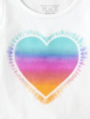 Camiseta sin mangas con efecto tie dye para niñas pequeñas, paquete de 4