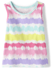Baby And Toddler Girls Tie Dye Tank Top