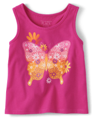 Baby And Toddler Girls Graphic Tank Top