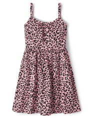 Baby And Toddler Girls Leopard Cut Out Dress