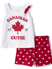 Toddler Girls Canadian Cutie 2-Piece Set