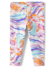 Girls Print Capri Leggings