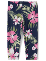 Leggings capri con estampado para niñas