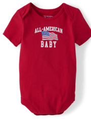 Body gráfico unisex para bebé a juego con la familia All-American Baby