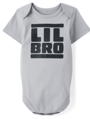Baby Boys Lil Bro Graphic Bodysuit