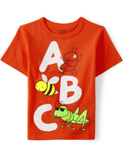 Camiseta con gráfico ABC Bugs para bebés y niños pequeños