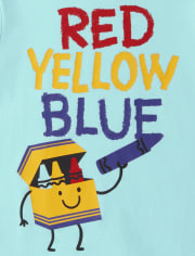 Baby And Toddler Boys Crayon Graphic Tee