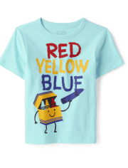 Baby And Toddler Boys Crayon Graphic Tee