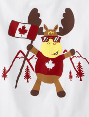 Baby And Toddler Boys Moose Graphic Tee