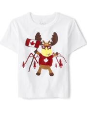 Baby And Toddler Boys Moose Graphic Tee