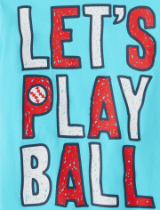 Baby And Toddler Boys Play Ball Graphic Tee