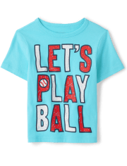 Baby And Toddler Boys Play Ball Graphic Tee