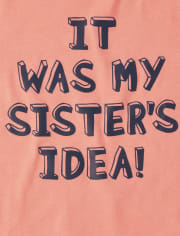 T-shirt graphique Sisters Idea pour bébé et tout-petit garçon