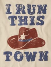Camiseta con gráfico Run This Town para bebés y niños pequeños