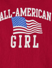 Baby And Toddler Girls Matching Family All-American Girl Graphic Tee