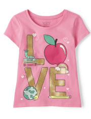 Toddler Girls Love Graphic Tee
