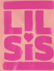 T-shirt graphique Lil Sis pour bébé et toute-petite fille