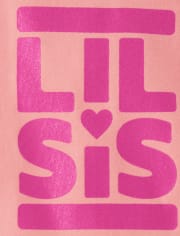 Baby Girls Lil Sis Graphic Bodysuit