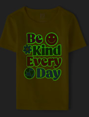 Girls Glow Be Kind Snug Fit Cotton Pajamas