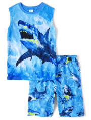 Boys Shark Pajamas