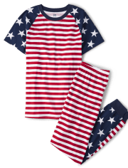 Unisex Adult Matching Family Americana Cotton Pajamas