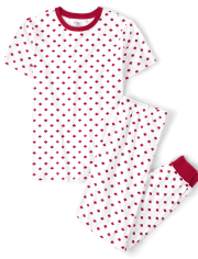 Pyjama adulte Famille assorti Feuille d'érable en coton