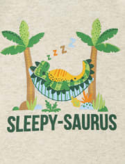 Unisex Baby And Toddler Sleepy-Saurus Snug Fit Cotton Pajamas