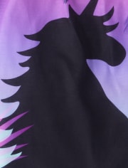 Girls Unicorn Ruffle Nightgown