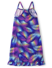 Girls Unicorn Ruffle Nightgown