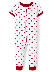 Pyjama une pièce en coton unisexe assorti pour bébé et tout-petit