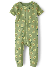 Unisex Baby And Toddler Avocado Snug Fit Cotton One Piece Pajamas