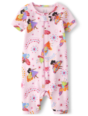 Baby And Toddler Girls Fairy Snug Fit Cotton One Piece Pajamas