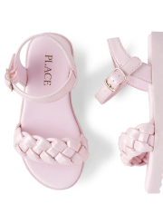 Toddler Girls Braided Sandals