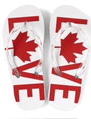 Tongs Canada Love pour filles