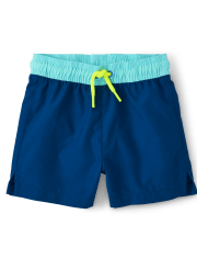 Baby And Toddler Boys Colorblock Swim Trunks