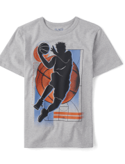 Boys Baasketball Graphic Tee