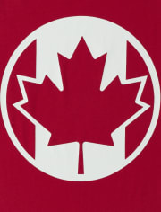 T-shirt graphique drapeau canadien pour garçons