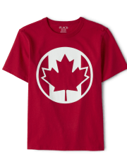 T-shirt graphique drapeau canadien pour garçons