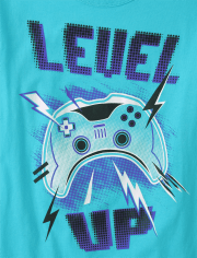 Boys Level Up Graphic Tee