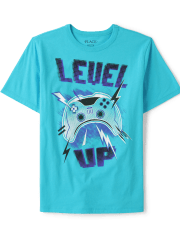 Boys Level Up Graphic Tee