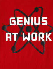 Camiseta con gráfico Genius At Work para niños
