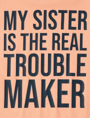 T-shirt graphique Trouble Maker pour garçon