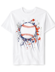 Boys Baseball Graphic Tee