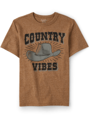 Boys Short Sleeve Country Vibes Graphic Tee | The Children's Place - S ...