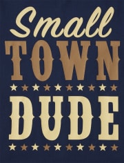 Camiseta estampada Small Town Dude para niños