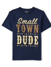 Camiseta estampada Small Town Dude para niños
