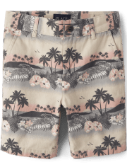 Shorts chinos con estampado para niños