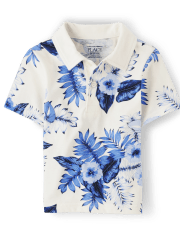 Baby And Toddler Boys Matching Family Floral Polo